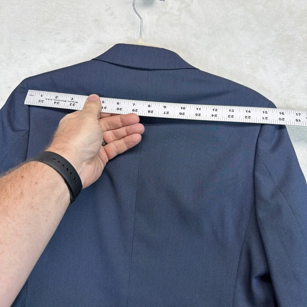 Michael Strahan Boys Sport Coat Blazer 14R Blue Wedding Church Formal Jacket